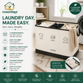 🧺 **roventiqa™ SortNest Hamper – Foldable Laundry Organizer Station**
